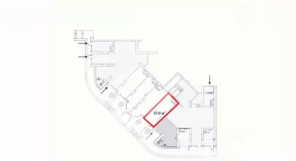 Помещение свободного назначения в Москва Ярцевская ул., 27к1 (37 м) - Фото 2