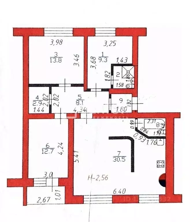 3-к кв. Ивановская область, Иваново просп. Строителей, 29 (89.0 м) - Фото 2