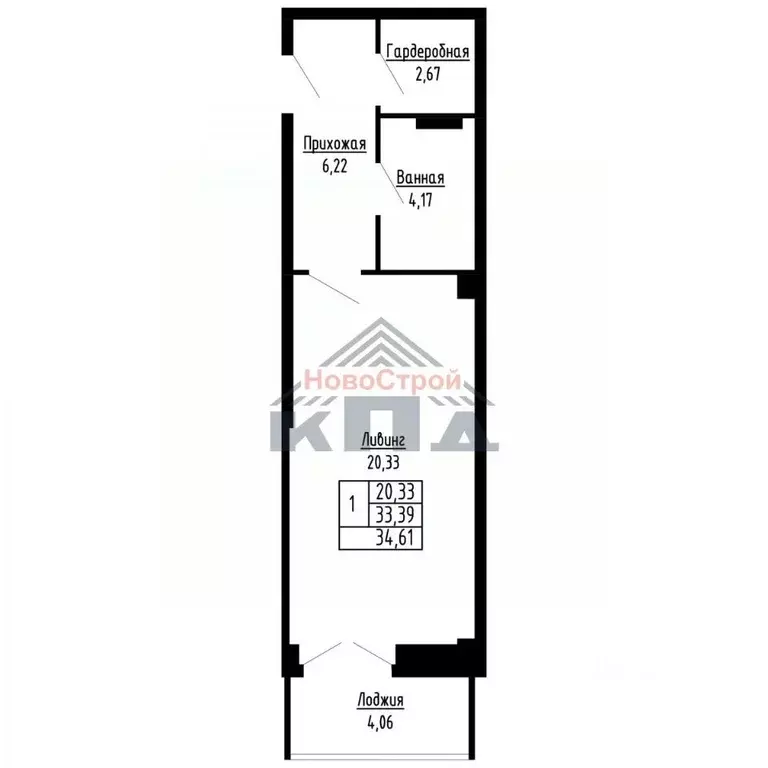 1-к кв. Омская область, Омск ул. Фрунзе (35.0 м) - Фото 1