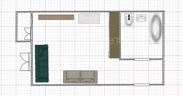 Студия Оренбургская область, Оренбург Уральская ул., 2/16 (25.9 м) - Фото 2