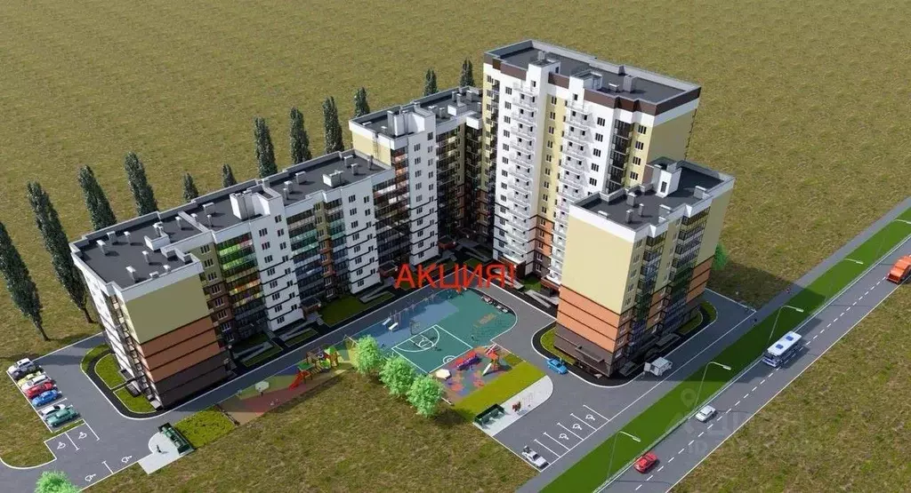 1-к кв. Ярославская область, Ярославль ул. Дядьковская, 19Б (40.66 м) - Фото 0