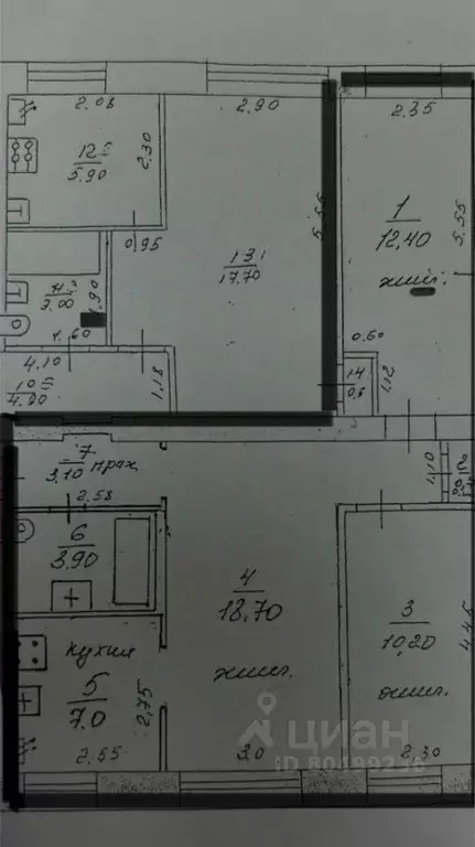 3-к кв. Нижегородская область, Нижний Новгород просп. Ленина, 48А ... - Фото 2