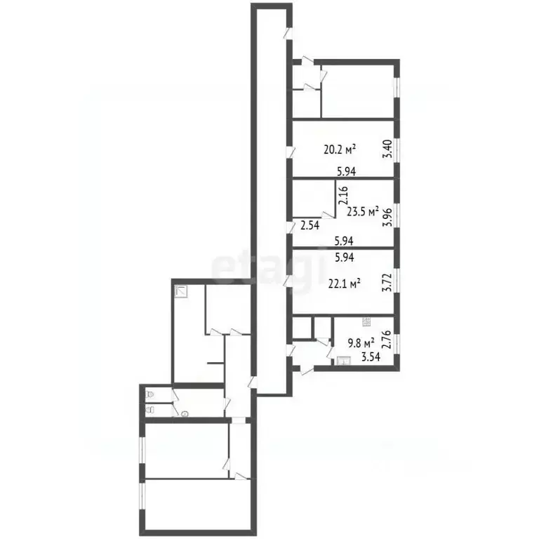 3-к кв. Санкт-Петербург Волковский просп., 26 (183.3 м) - Фото 2