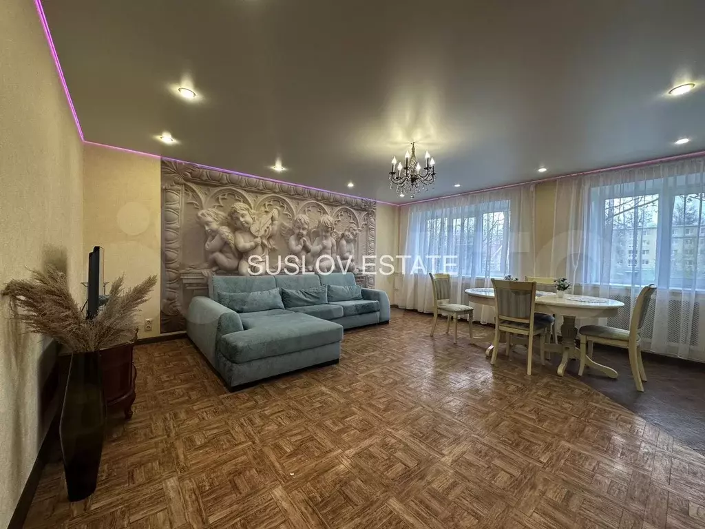 3-к. квартира, 94,9 м, 3/4 эт. - Фото 1