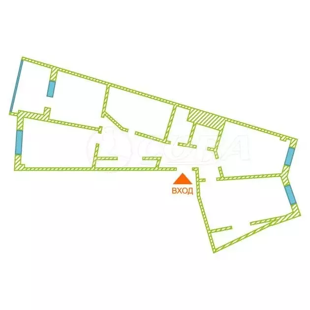 3-комнатная квартира: Тюмень, улица Федюнинского, 7/1 (112 м) - Фото 2