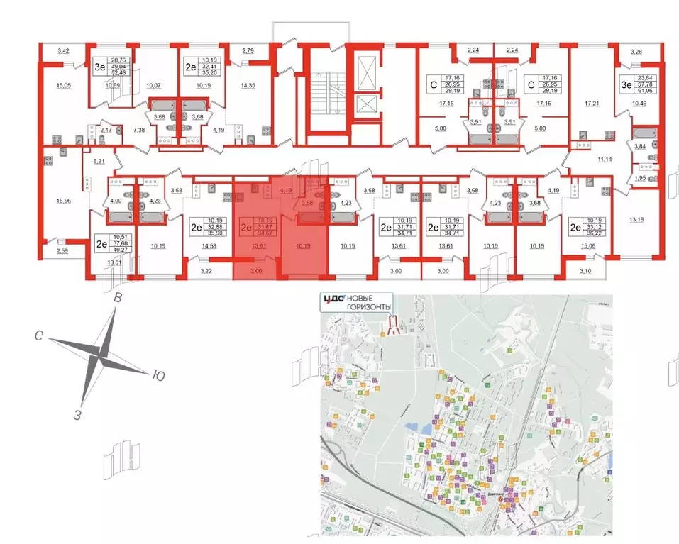 1-к кв. Ленинградская область, Всеволожский район, пос. Бугры ул. ... - Фото 2