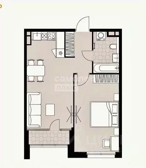 2-к кв. Москва ул. Зорге, 25 (47.6 м) - Фото 2