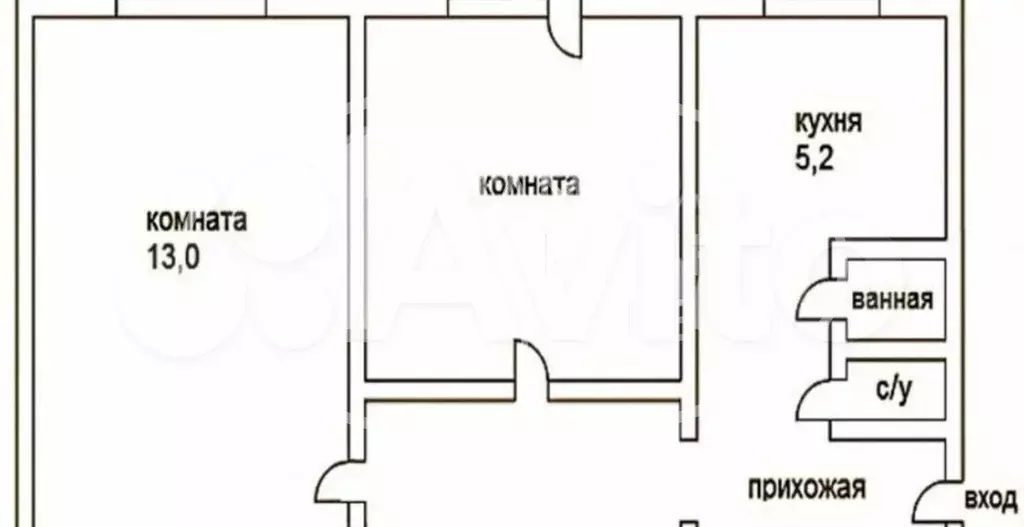 Аукцион: 2-к. квартира, 39,3 м, 2/2 эт. - Фото 0