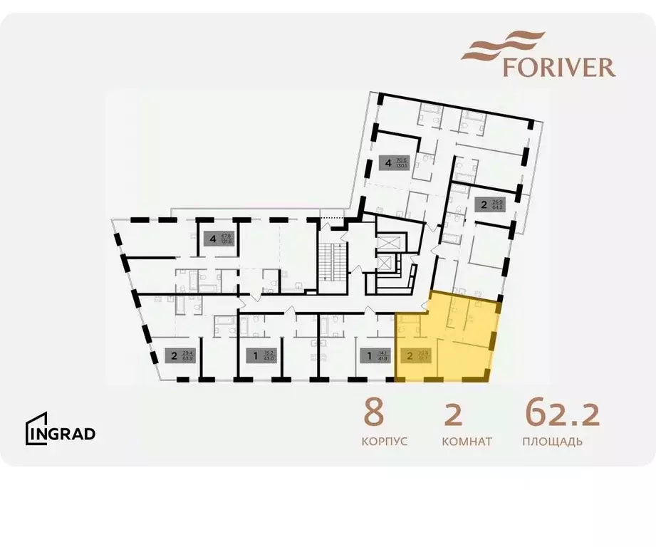 2-к кв. Москва ул. Эдуарда Стрельцова, 2к2 (62.2 м) - Фото 1