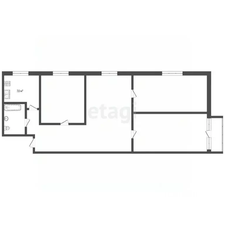 4-к кв. Челябинская область, Миасс ул. 8 Марта, 86 (65.0 м) - Фото 2