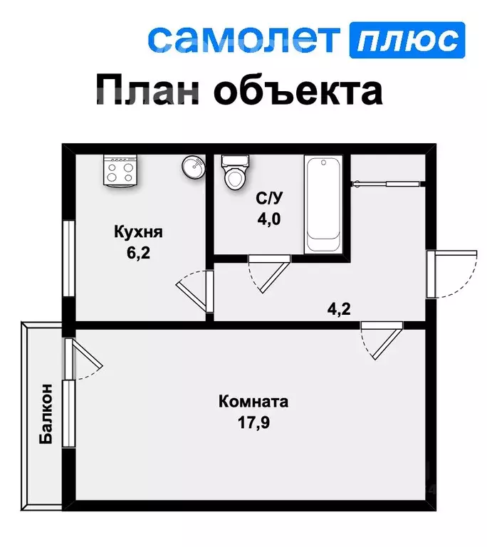 1-к кв. Свердловская область, Березовский ул. Исакова, 22 (33.6 м) - Фото 1