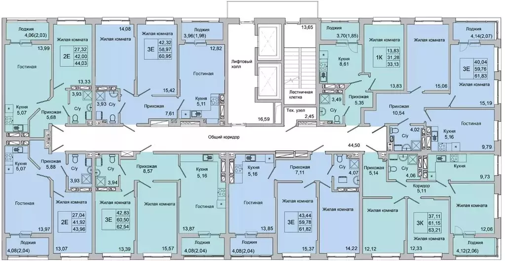 2-к кв. Ростовская область, Батайск ул. Булгакова, 11 (44.03 м) - Фото 2