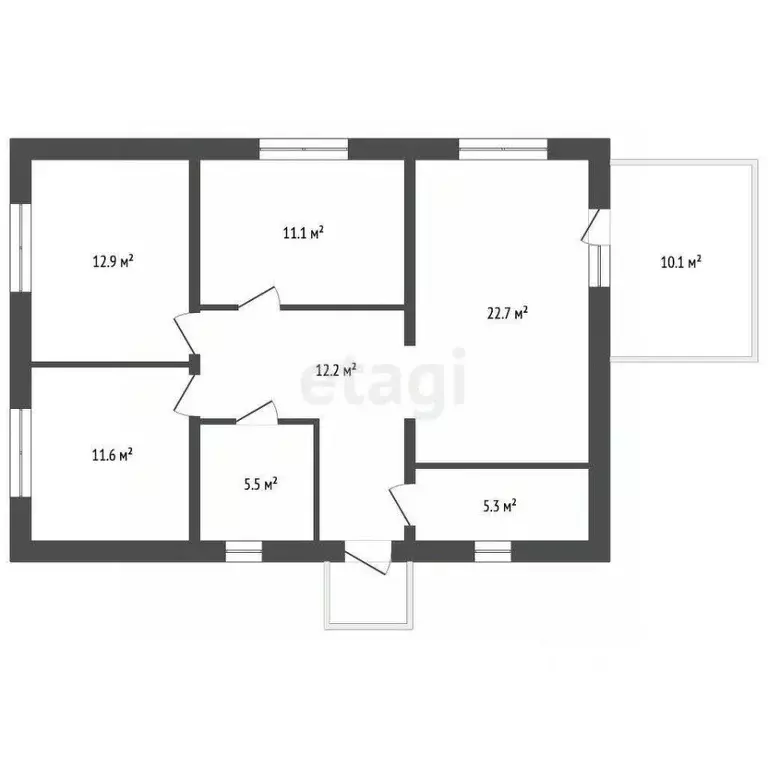 Дом в Крым, Симферопольский район, Добровское с/пос, с. Пионерское ул. ... - Фото 2