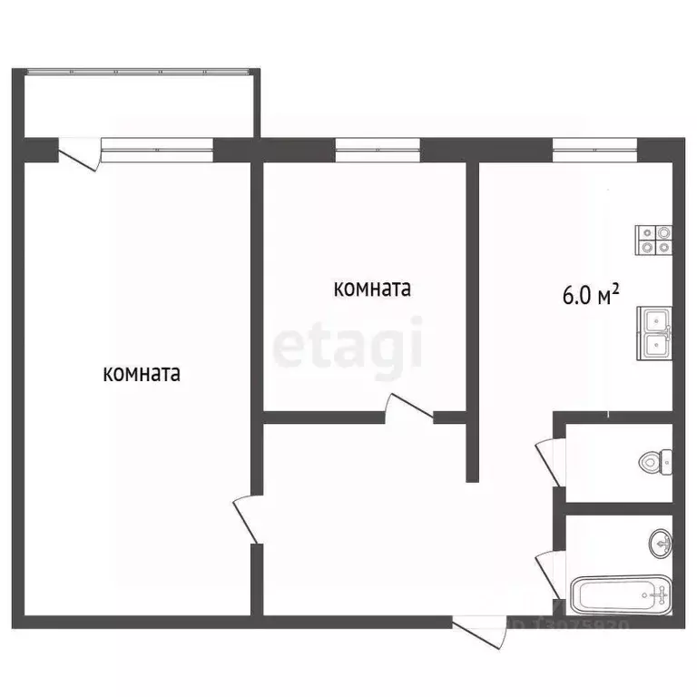 2-к кв. Ярославская область, Рыбинск ул. Вяземского, 10 (48.0 м) - Фото 2
