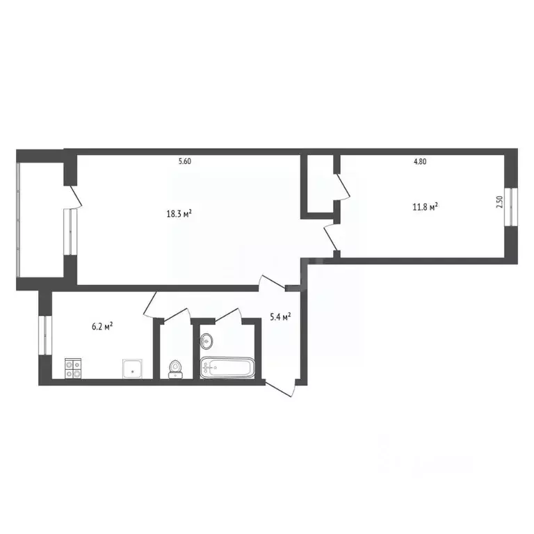 2-к кв. Ярославская область, Ярославль ул. Победы, 19 (43.5 м) - Фото 2