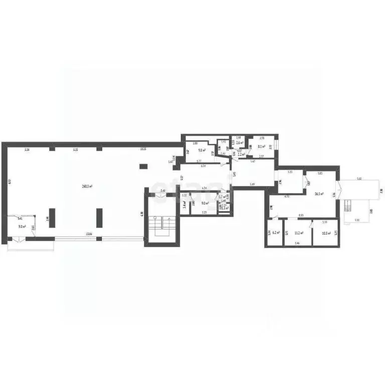 Торговая площадь в Тамбовская область, Котовск ул. Посконкина, 28 (376 ... - Фото 2