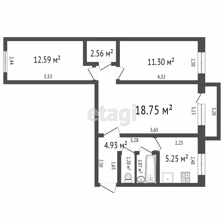 3-комнатная квартира: Ульяновск, Хрустальная улица, 15 (59.5 м) - Фото 0