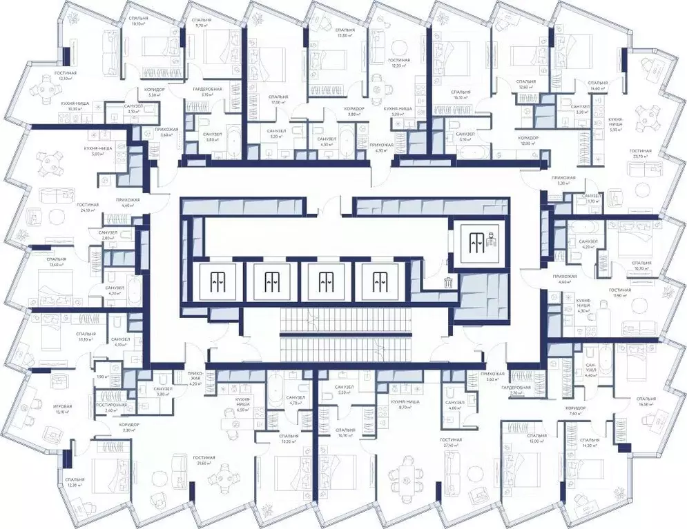 3-к кв. Москва проезд 4-й Сетуньский, 10Ас2 (117.2 м) - Фото 1