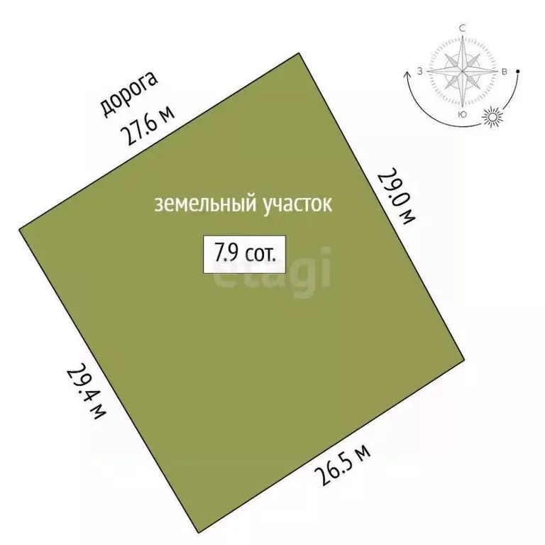 Участок в Тюменская область, Тюмень Золотая Осень-2 садовое ... - Фото 1