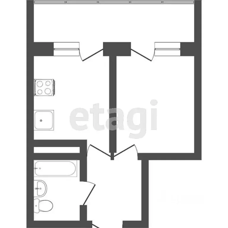 2-к кв. Санкт-Петербург просп. Героев, 18 (43.0 м) - Фото 1