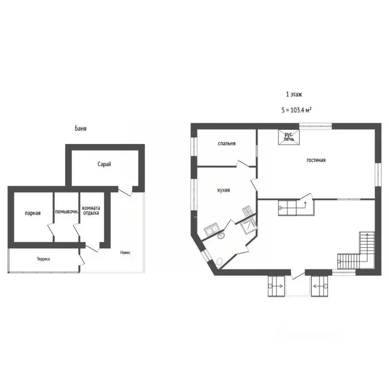 Дом в Тюменская область, Тюменский муниципальный округ, д. Речкина  ... - Фото 2
