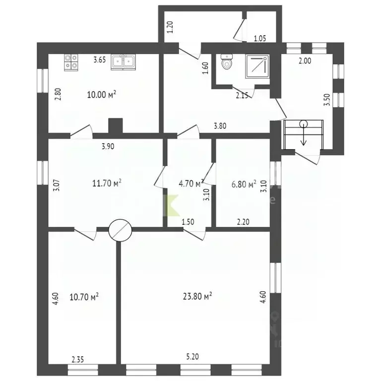Дом в Новгородская область, Боровичи ул. Мира, 74 (78 м) - Фото 2