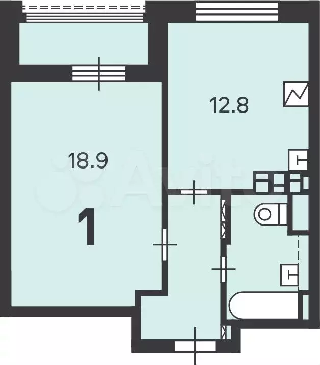 Аукцион: 1-к. квартира, 41,7 м, 9/14 эт. - Фото 0