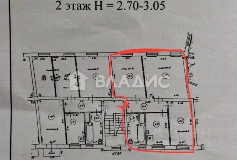 3-к кв. Калининградская область, Калининград Дрожжевая ул., 28 (71.4 ... - Фото 2