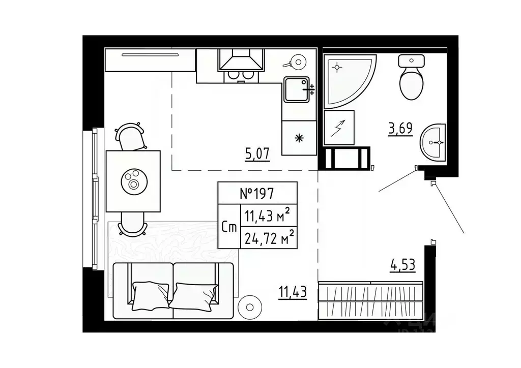 Студия Ленинградская область, Ломоносовский район, Аннинское городское ... - Фото 1
