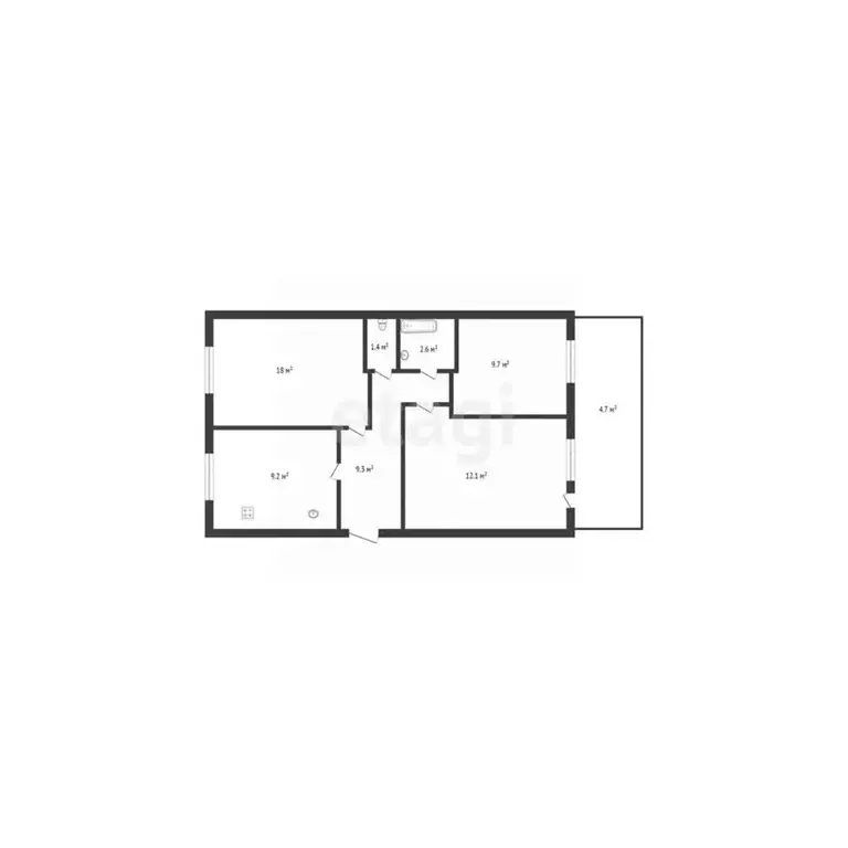 3-к кв. Башкортостан, Ишимбай просп. Ленина, 13А (63.6 м) - Фото 2