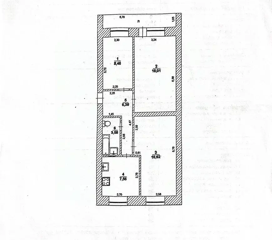 3-к кв. Ульяновская область, Ульяновск ул. 12 Сентября, 108 (63.0 м) - Фото 1