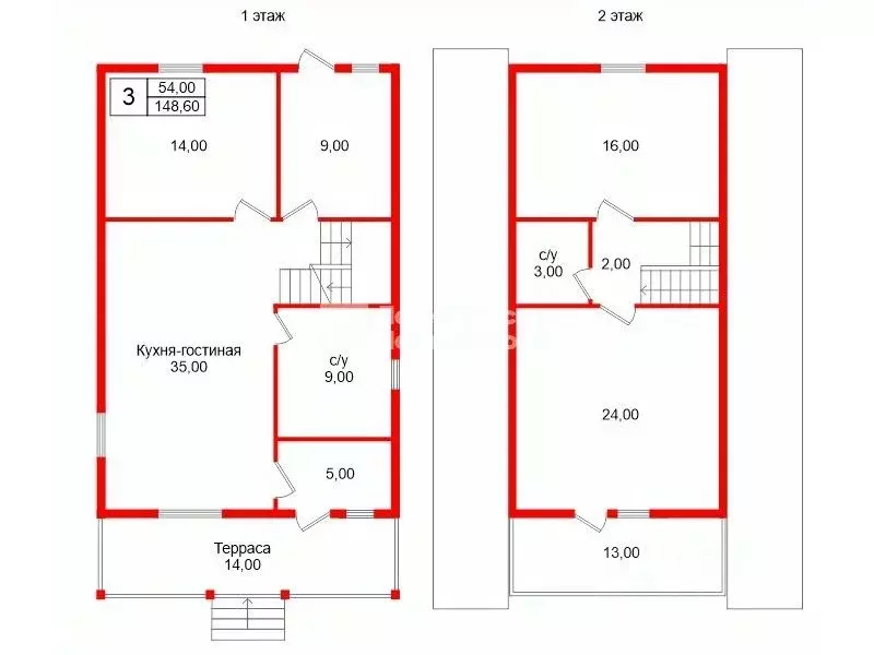 Дом в Псковская область, Гдовский район, д. Спицино  (149 м) - Фото 2