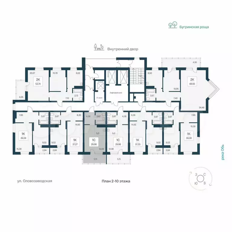 Квартира-студия, 30 м, 6/26 эт. - Фото 1