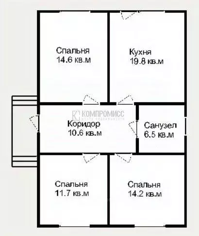 Дом в Краснодарский край, Абинск Луговая ул., 11 (82 м) - Фото 1