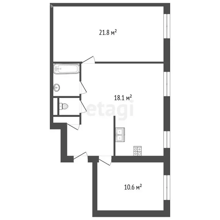 2-комнатная квартира: Санкт-Петербург, Московский проспект, 192-194 ... - Фото 1