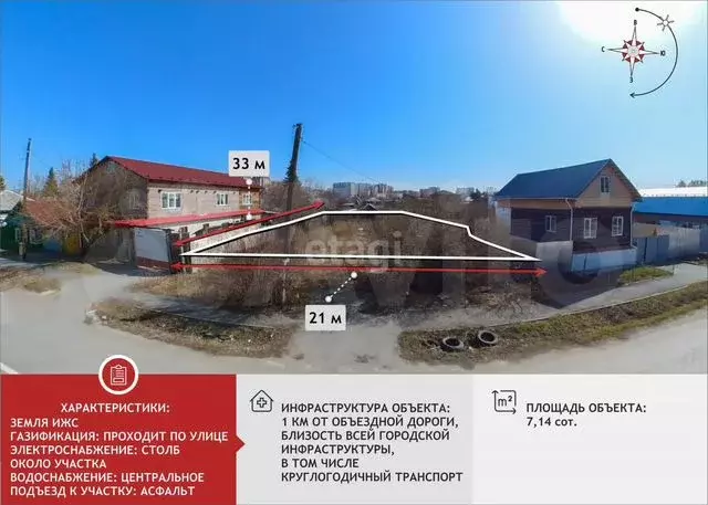 Участок 7,3 сот. (ИЖС) - Фото 0