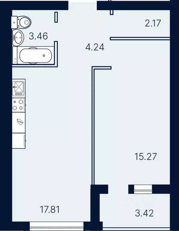 1-к кв. Саратовская область, Саратов ул. Имени Николая Егорова (46.37 ... - Фото 1