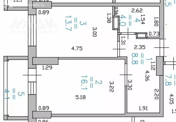 1-комнатная квартира: Нижний Новгород, 2-я Оранжерейная улица, 2к1 ... - Фото 1