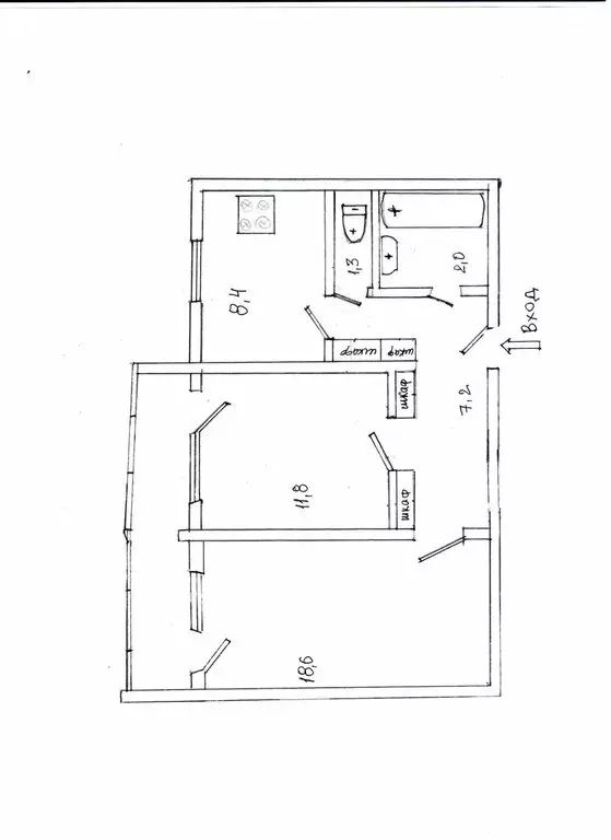 2-комнатная квартира: Воронеж, Донбасская улица, 3 (49.3 м) - Фото 0