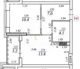 1-комнатная квартира: Самара, улица Г.С. Аксакова, 7 (38.5 м) - Фото 2