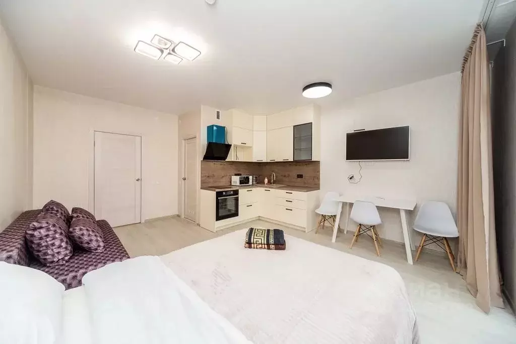 Студия Пермский край, Пермь ул. Барамзиной, 32В (33.0 м) - Фото 1