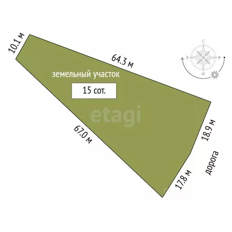 Участок в Кемеровская область, Кемеровский муниципальный округ, с. ... - Фото 2