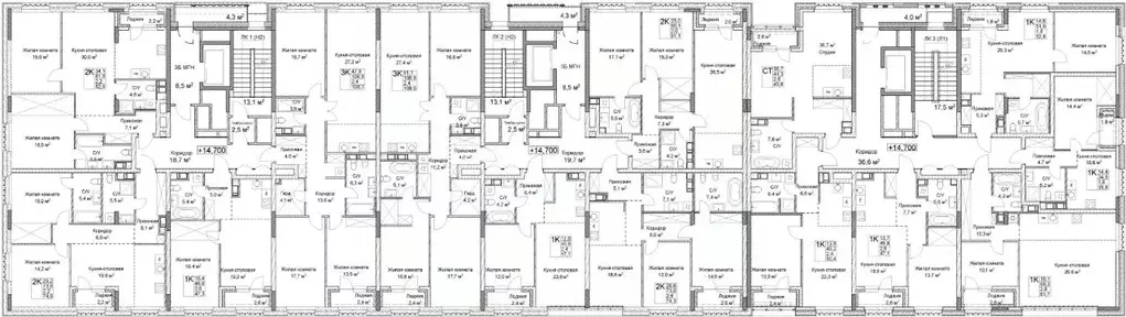1-к кв. Нижегородская область, Нижний Новгород Ильинская ул. (61.7 м) - Фото 1