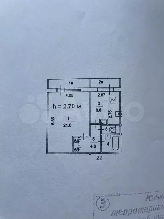 1-к. квартира, 40 м, 6/14 эт. - Фото 1