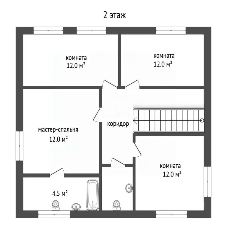 Дом в Тюменская область, Тюменский муниципальный округ, д. Ушакова ул. ... - Фото 2