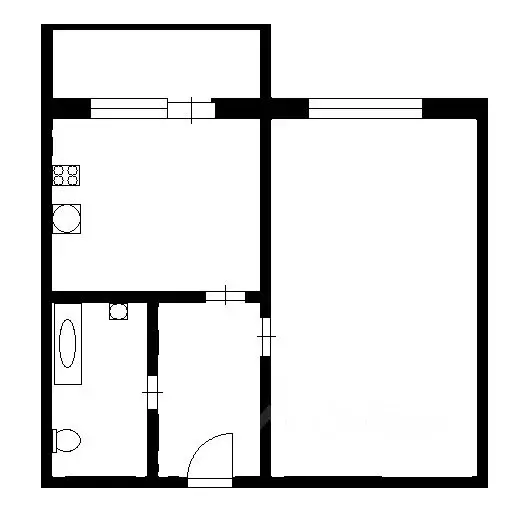 1-к кв. Воронежская область, Воронеж ул. Хользунова, 102В (41.0 м) - Фото 2