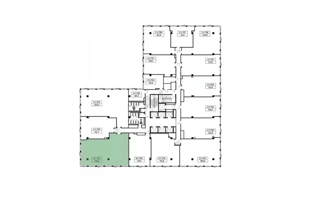 Помещение свободного назначения в Москва № 35 кв-л, 10 (219 м) - Фото 2