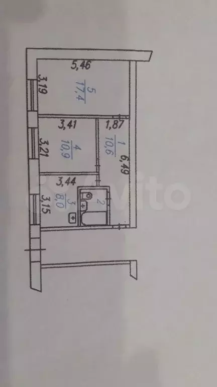 2-к. квартира, 51 м, 1/2 эт. - Фото 0