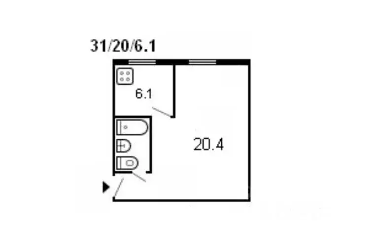 1-к кв. Калужская область, Белоусово г. Жуковский муниципальный округ, ... - Фото 2