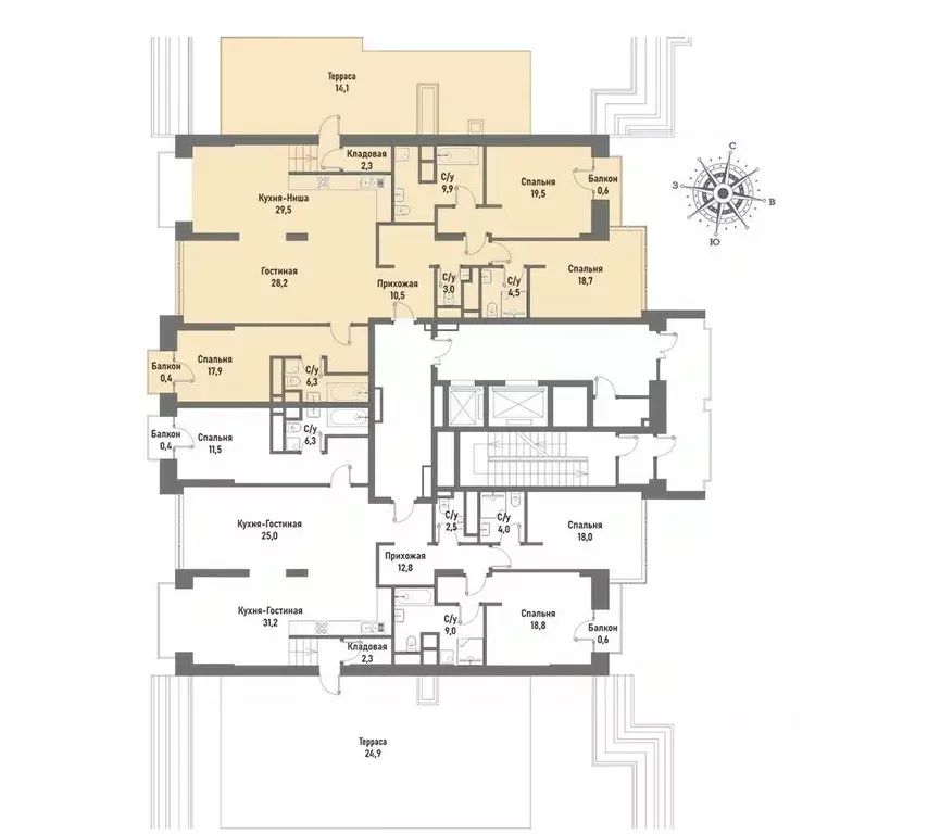 4-к кв. Москва ул. Матросская Тишина, 12 (164.2 м) - Фото 2